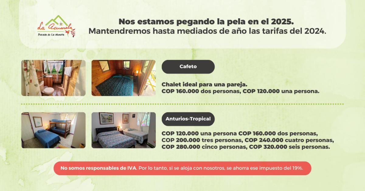 La Acuarela, Posada De La Monita Pereira Eksteriør bilde
